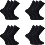 Comfortable seamless bamboo socks, 12 pairs in bulk pack. Perfect for everyday wear and eco-friendly.