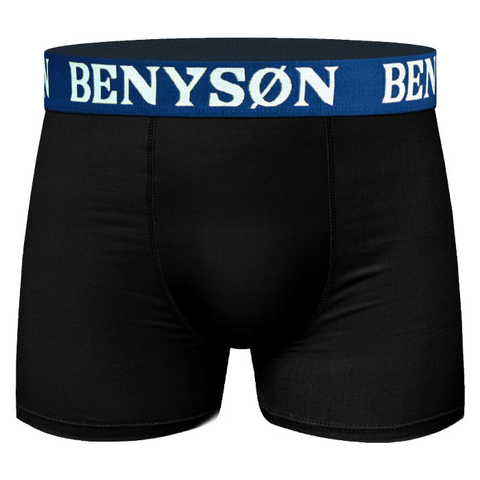 Soft Bambu Boxer Shorts for Men, 2-Pack Comfortable black bamboo boxer shorts with elastic waistband, perfect for everyday wear.