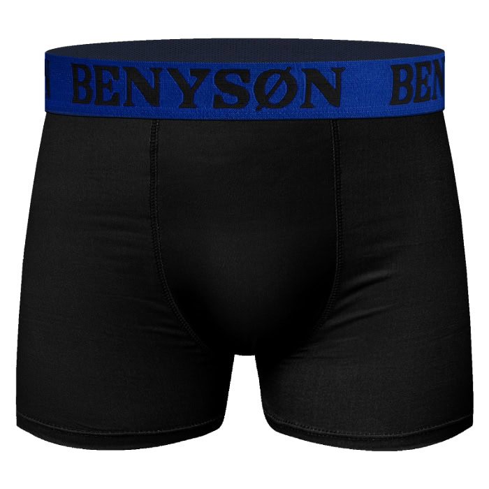 Benysön Bambu 2-pack Boxershorts, Svart Comfortable black bamboo boxer shorts, perfect for everyday wear. Soft, breathable, and eco-friendly.
