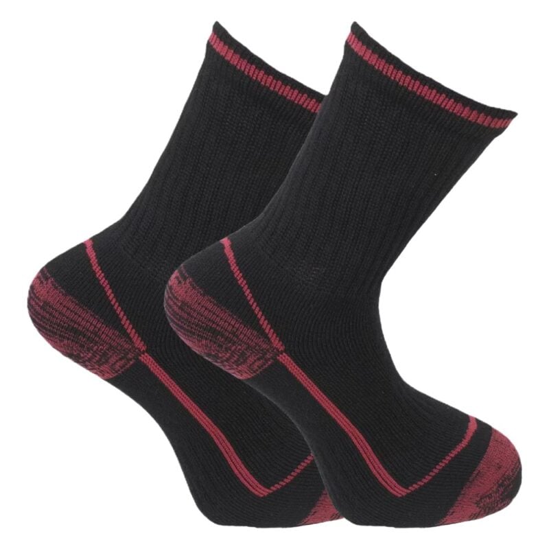 Bambu arbetssocka Grov 2-Pack